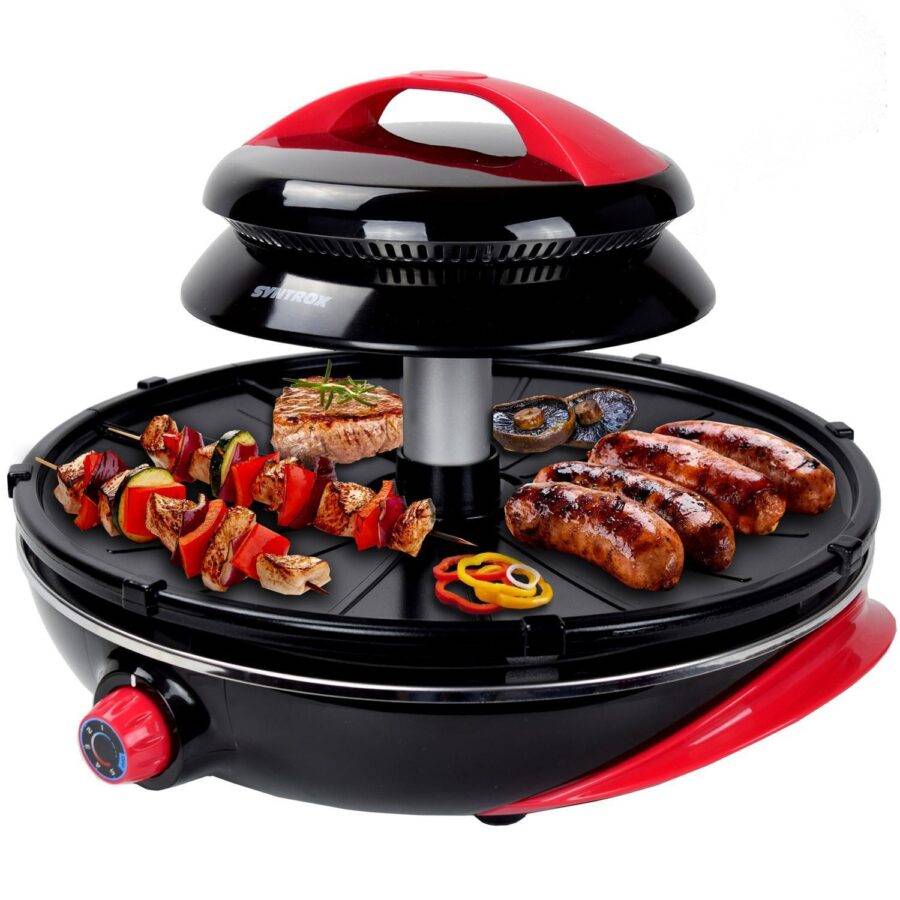 Syntrox Germany Infrarotgrill elektrisch Ganzuria Tischgrill Elektrogrill BBQ Grill im Angebot