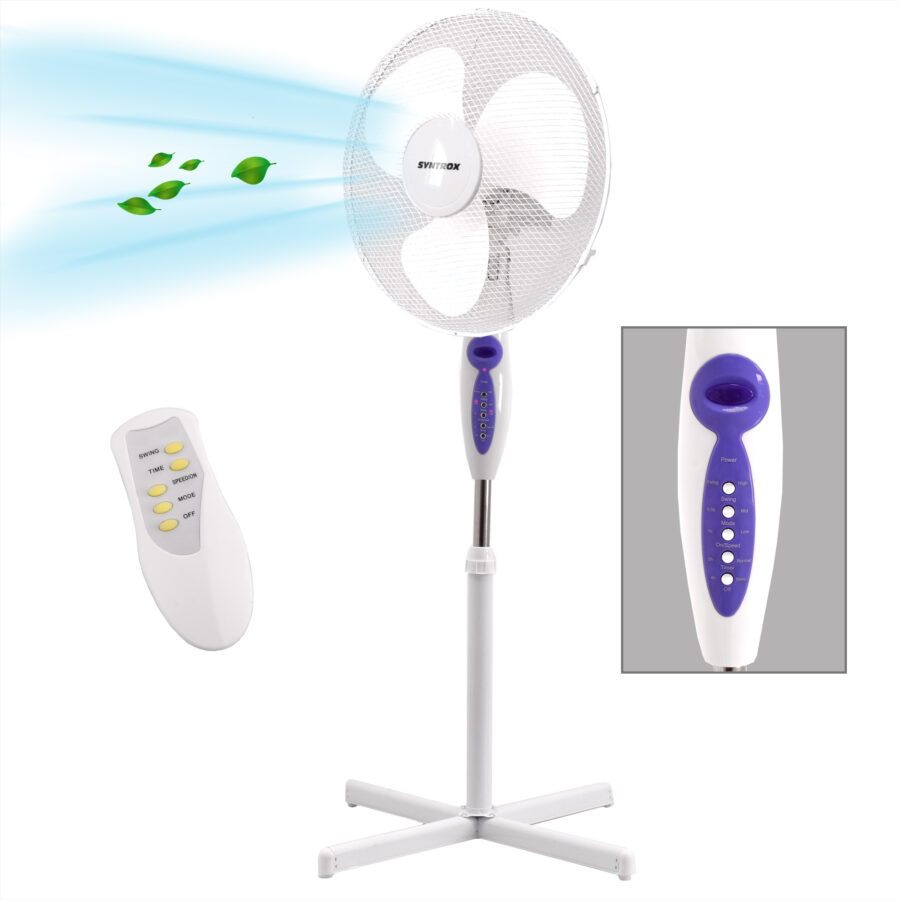 Syntrox Germany Oszillierender Ventilator Splendrox Standventilator Bodenventilator JETZT KAUFEN