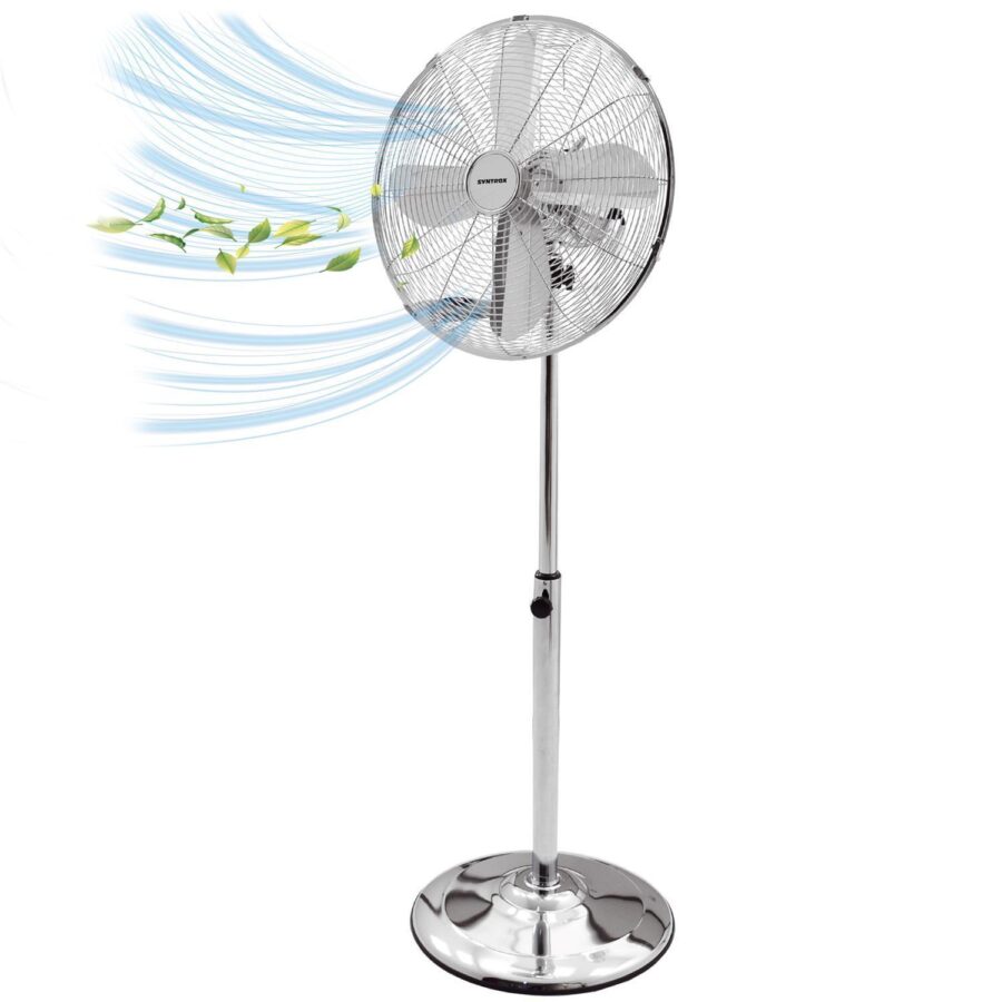 Syntrox Germany Retro Standventilator Sprickel Bodenventilator mit Oszillation Lüfter Neueste Stile