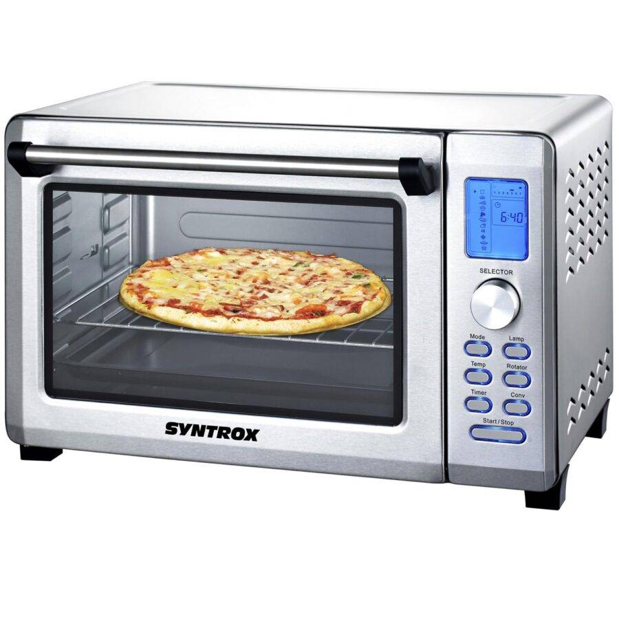Syntrox Germany 38 l Kleiner Mini Backofen Subidu Miniofen Pizzaofen Pizzabackofen 50% Rabatt mit kostenlosem Versand