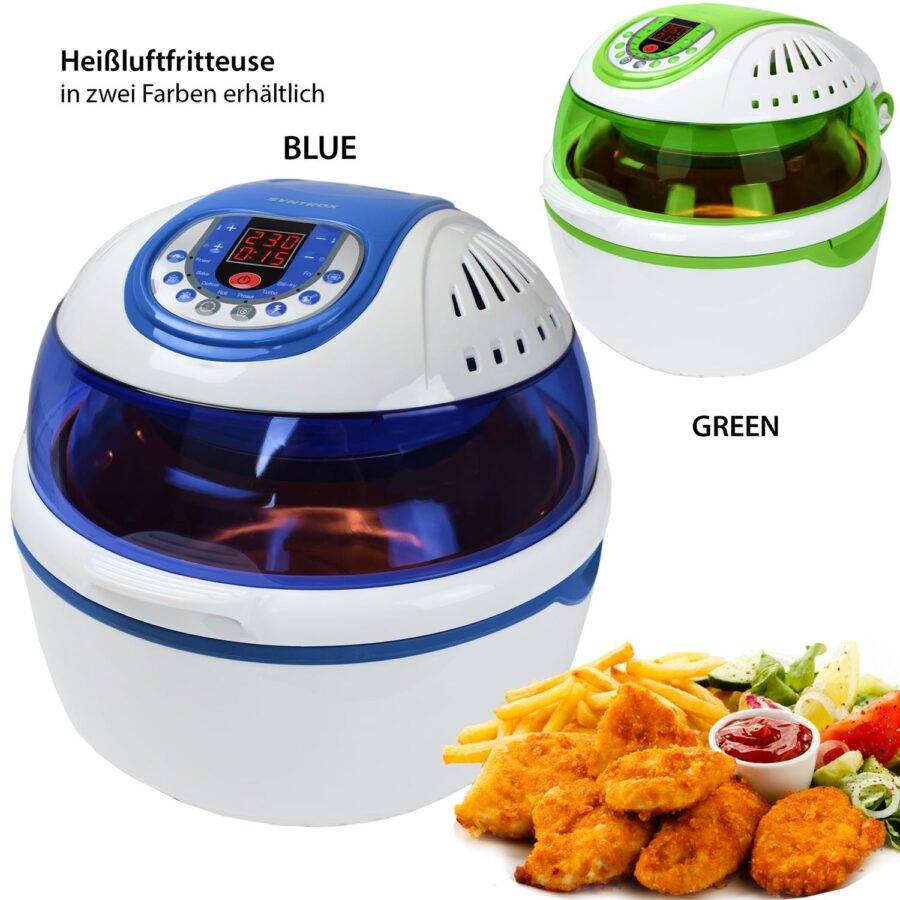 Syntrox Germany Heißluftfritteuse XXL Ziles Heissluftofen Airfryer ohne Fett