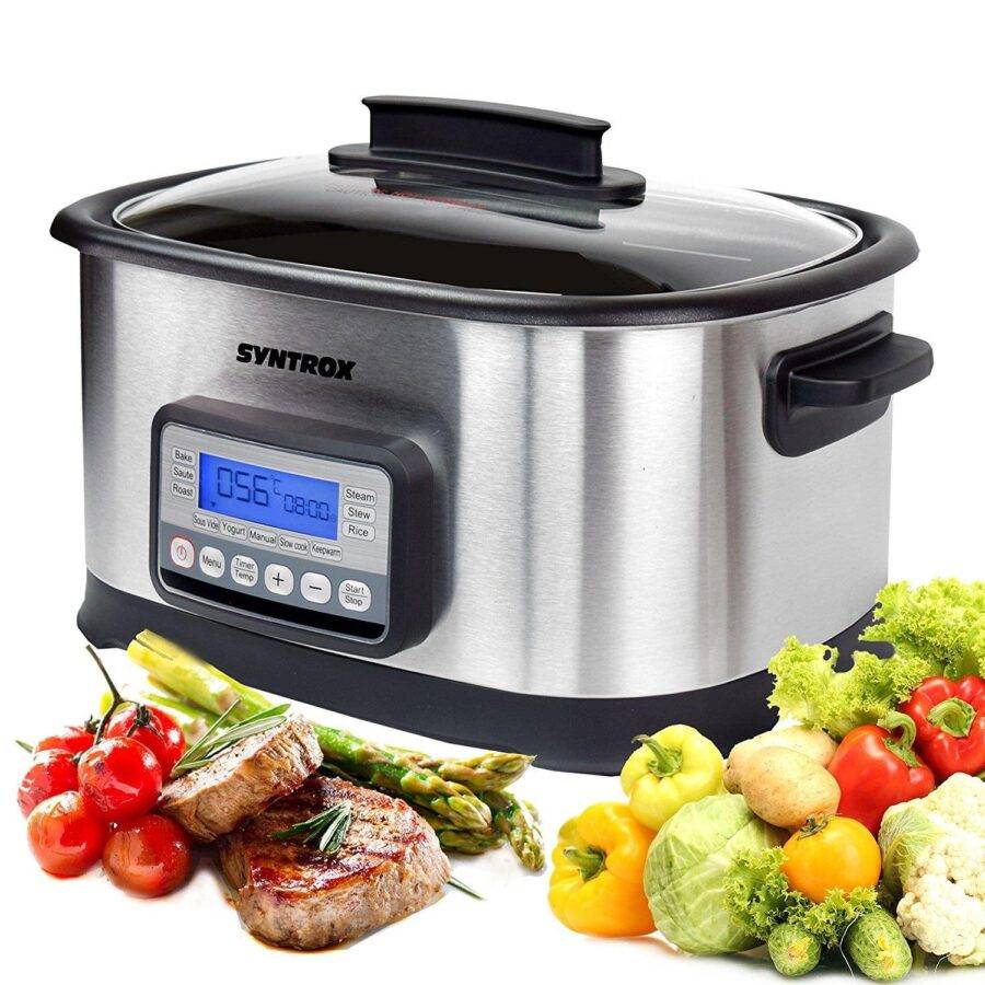 Syntrox Germany 16 in1 Sous Vide Garer Kocher Krossox Multikocher Vakuumgarer Vierteljährliche Förderung