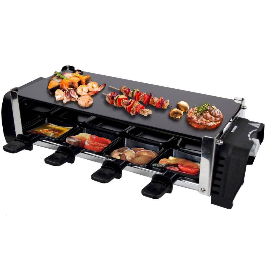 Syntrox Germany 8er Glasraclette Tischgrill Pfännchen Emailliert Aarau Begrenztes Angebot