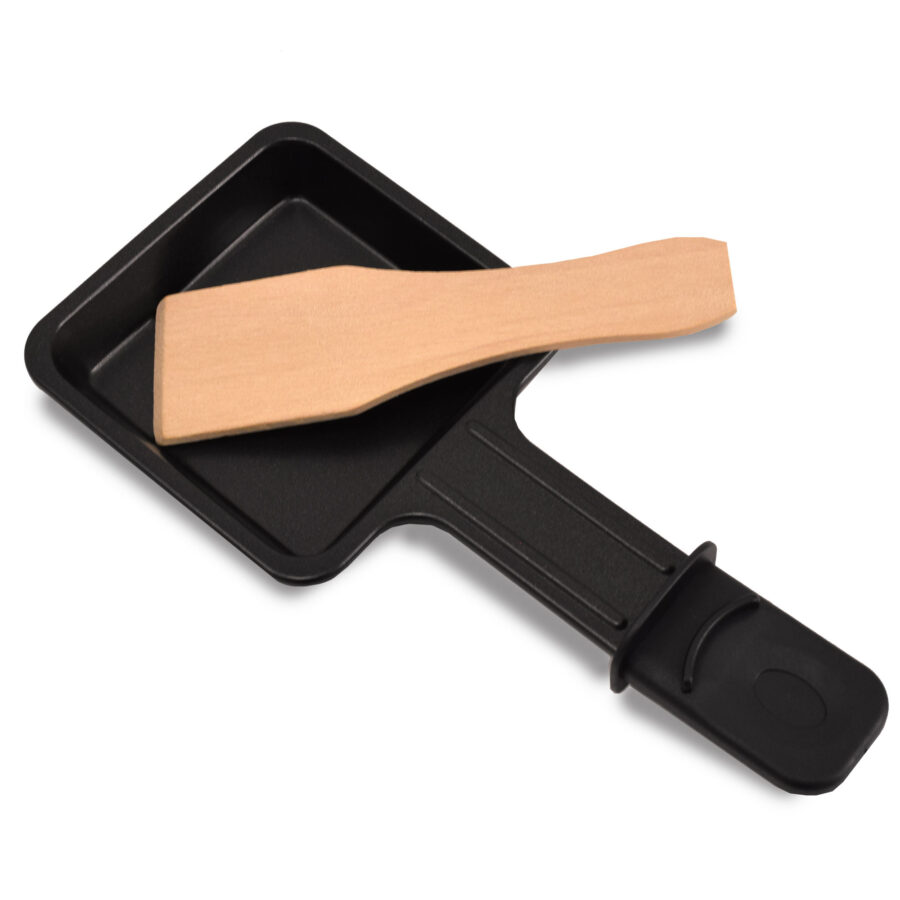 Syntrox Germany Universal Grill Raclette Pfännchen viereckig mit Schaber